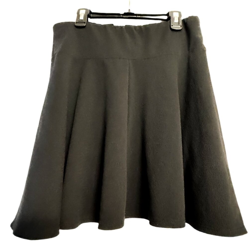 🔥 FLASH SALE Midnight Hour Black Lace-Up Skater Skirt A-Line Mini Skirt Size L - Picture 3 of 4